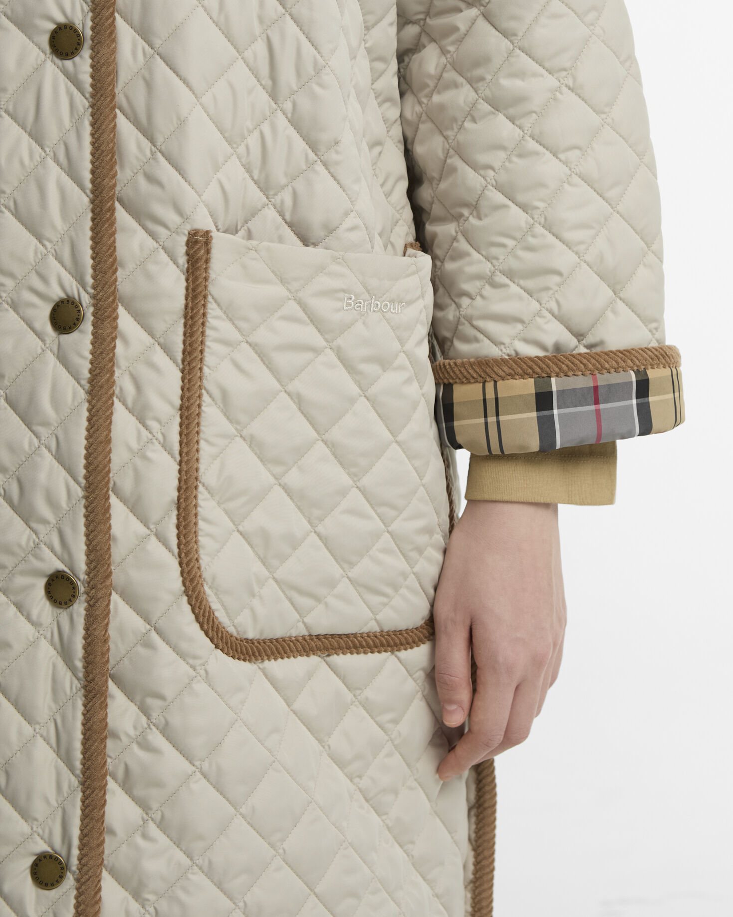 Carly Quilted Jacket Mist/Dress