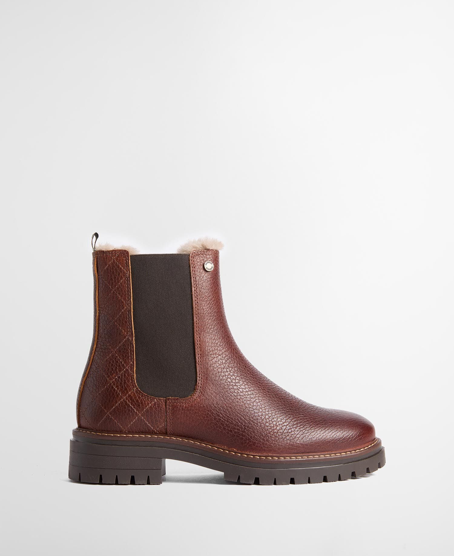 Evie Chelsea-Boots mit Kunstfellfutter Brown