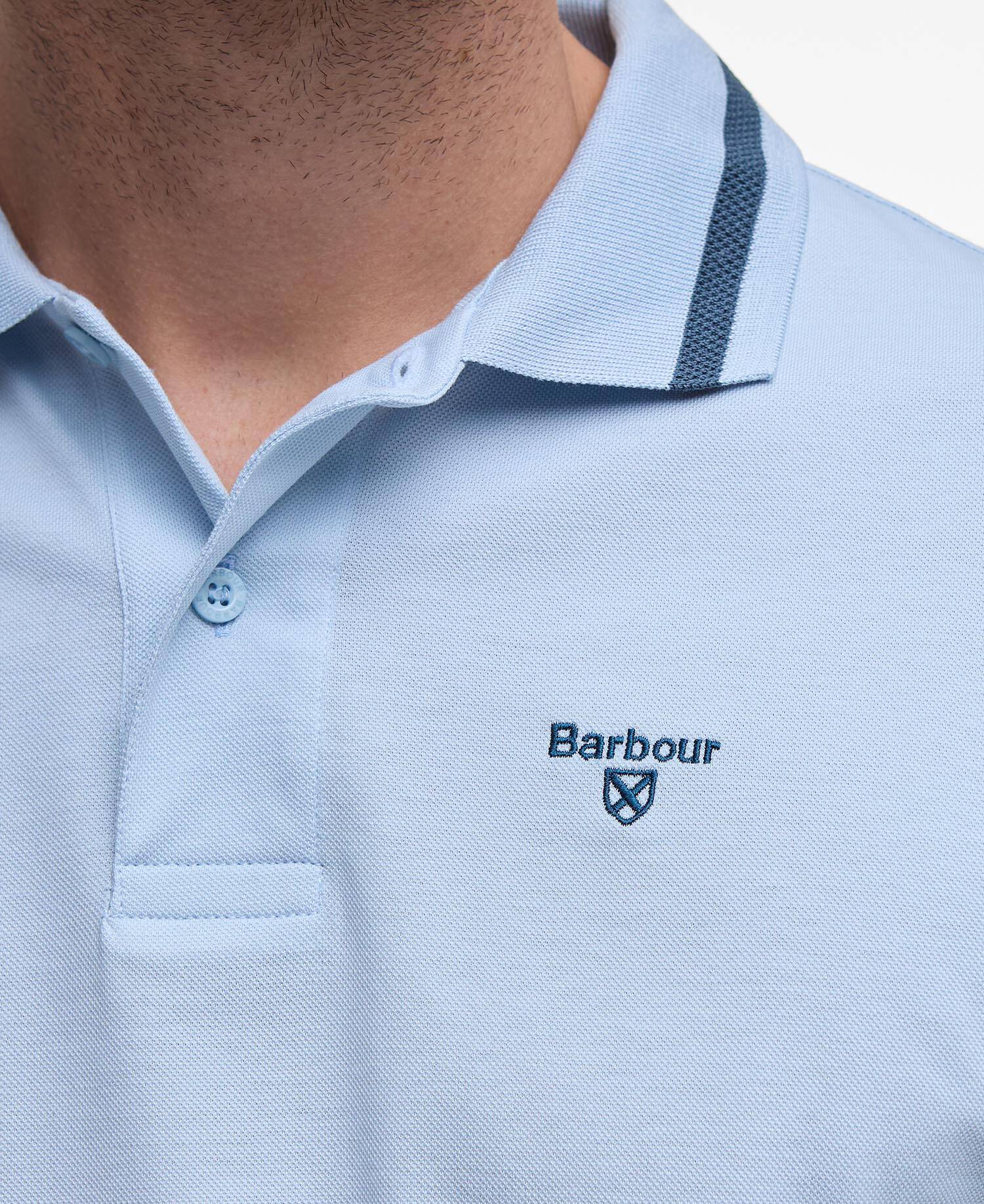 Ferrybridge Lightweight Polo Shirt Ocean Sky image number 4