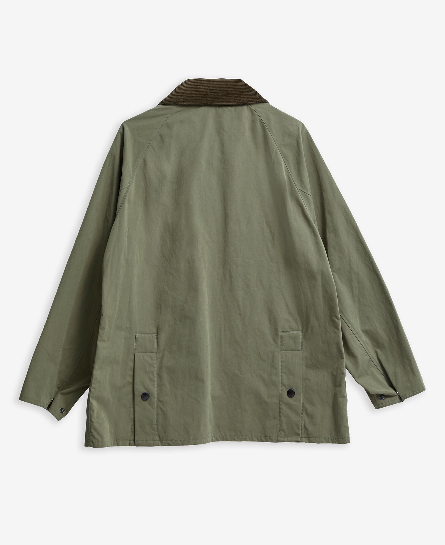 Peached Oversized Bedale Casual Jacket Fern