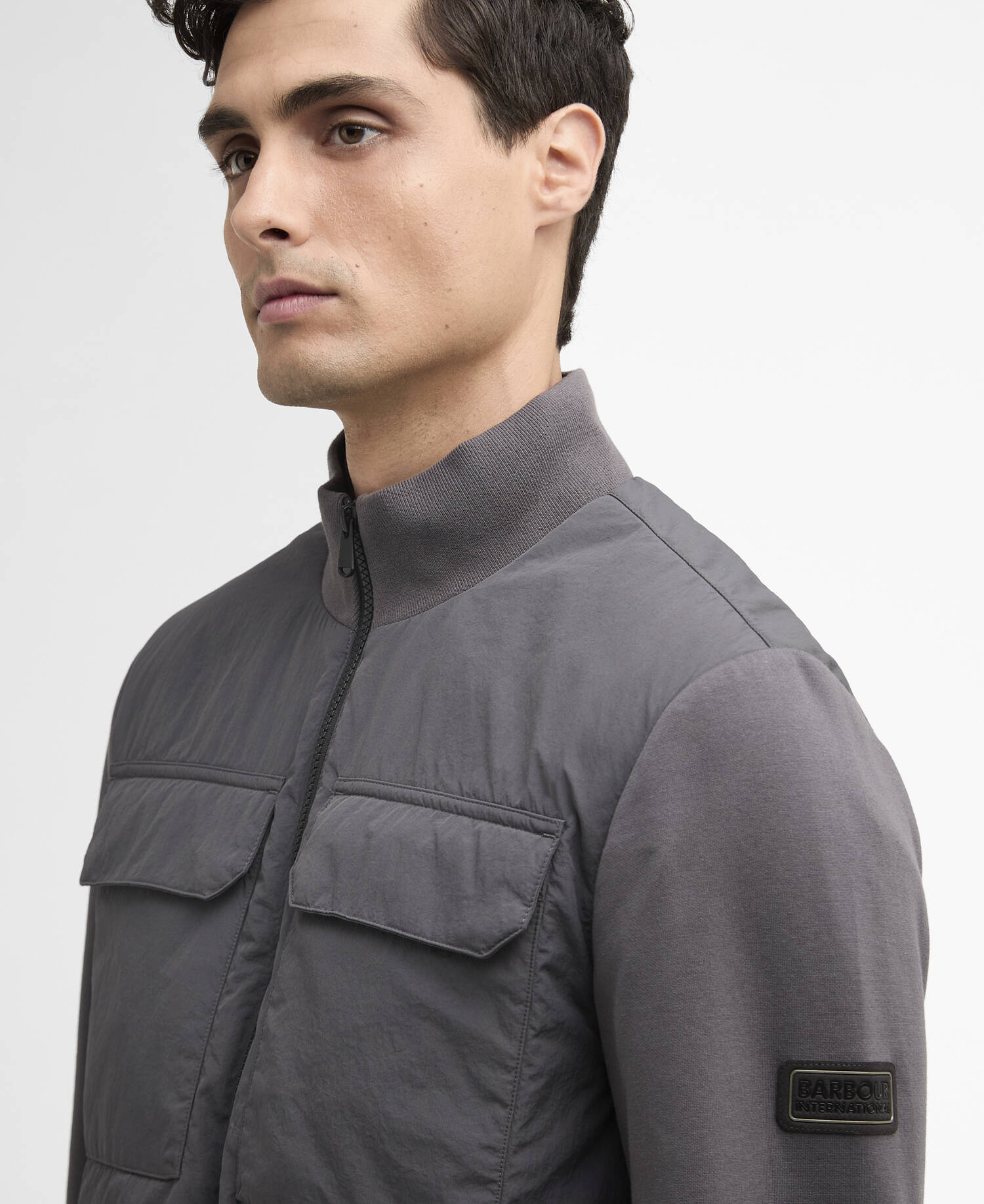 Ethan Quilted Sweatshirt Charcoal image number 3