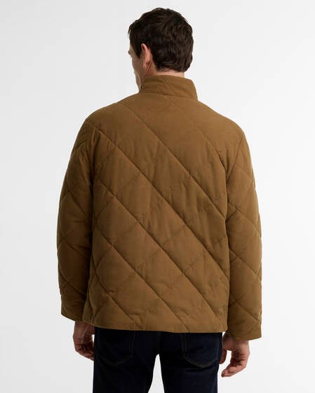 Corden Quilted Jacket Dark Sandstone