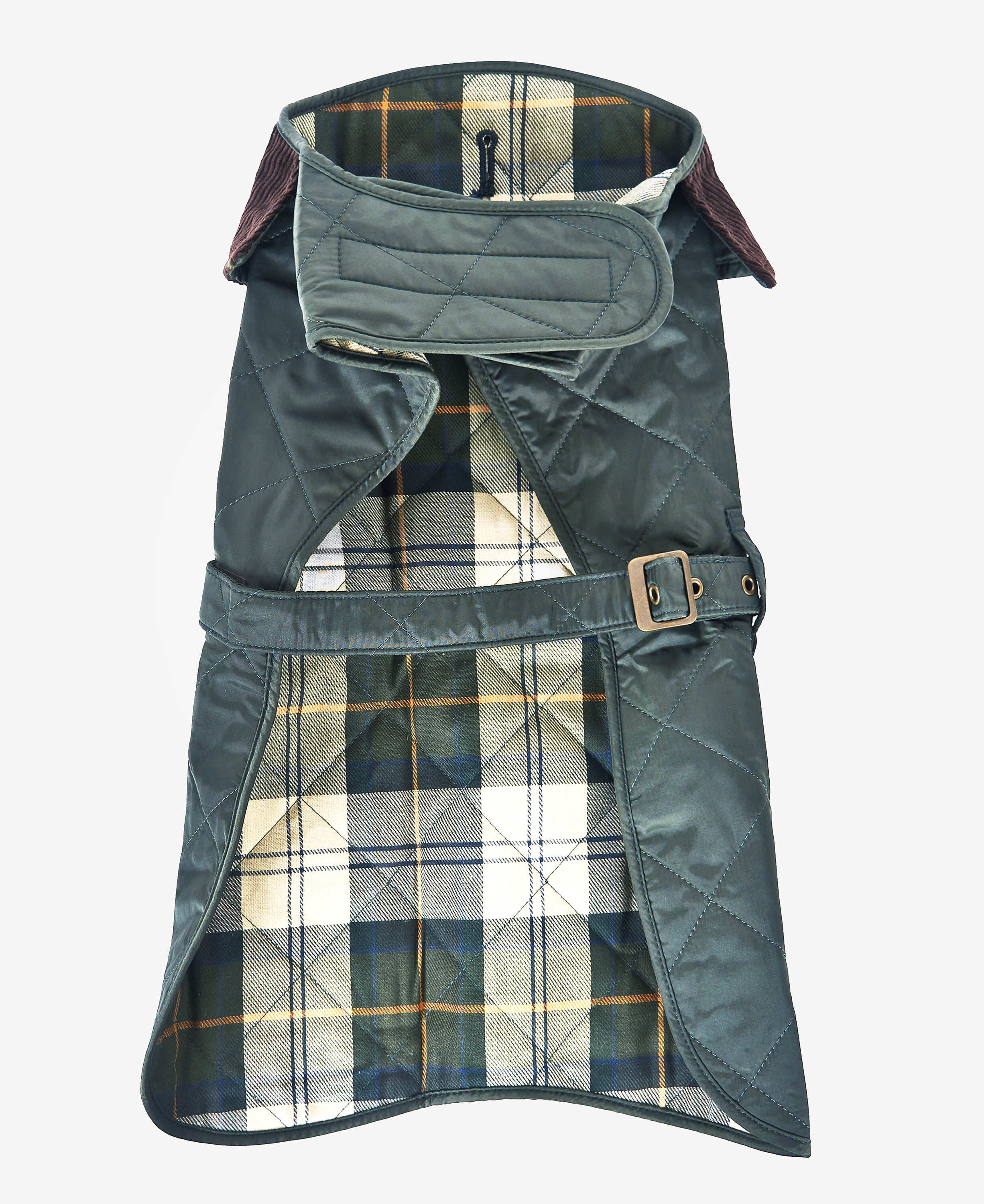 Quilted Dog Coat Olive