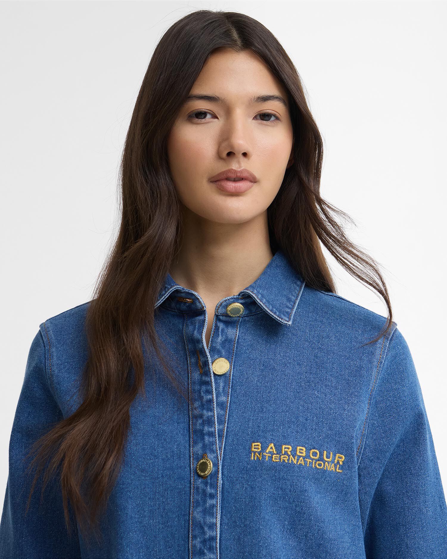 Seren Oversized Denim Shirt Denim Blue