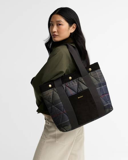 Healy Tartan Tote Bag Shadow Classic Tartan