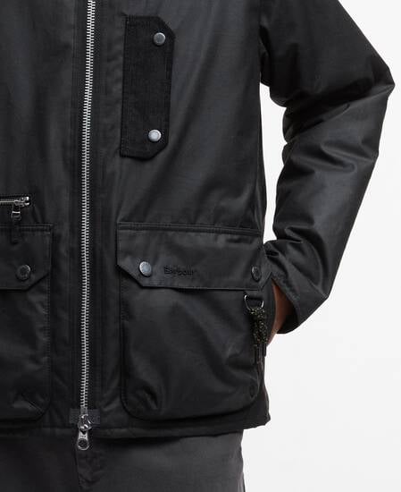 Wachsjacke Tract Black