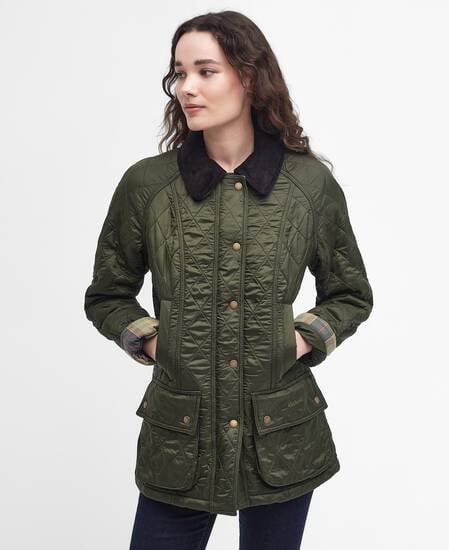 Beadnell Polarquilt Jacket Olive