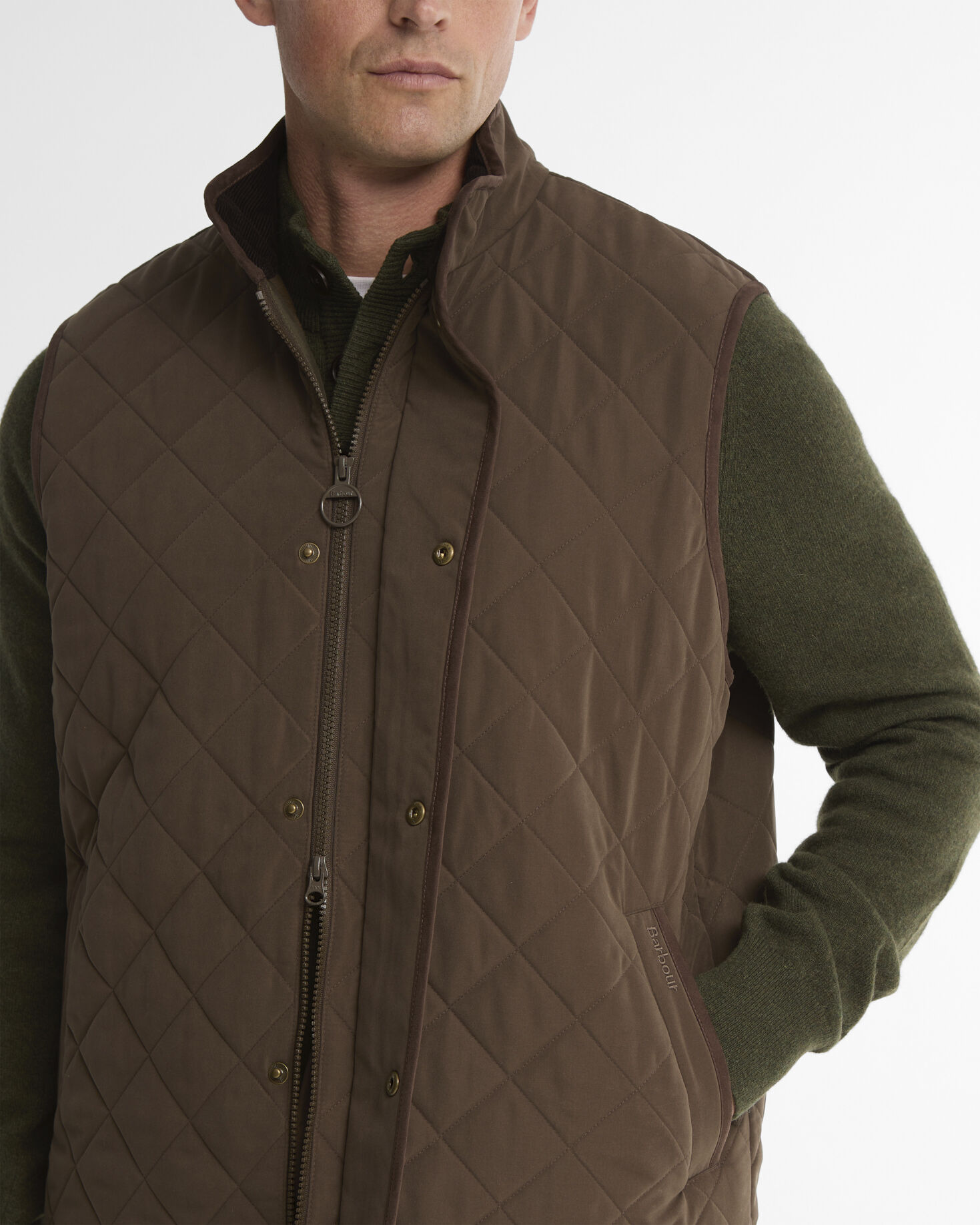 Rosley Polarquilt Gilet Dark Olive