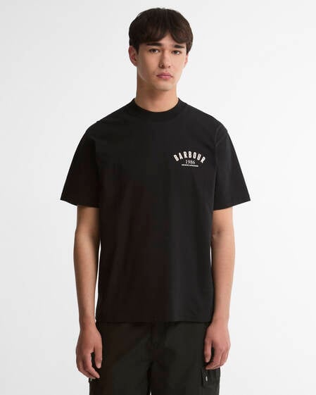 1986 Graphic Oversized T-Shirt Black