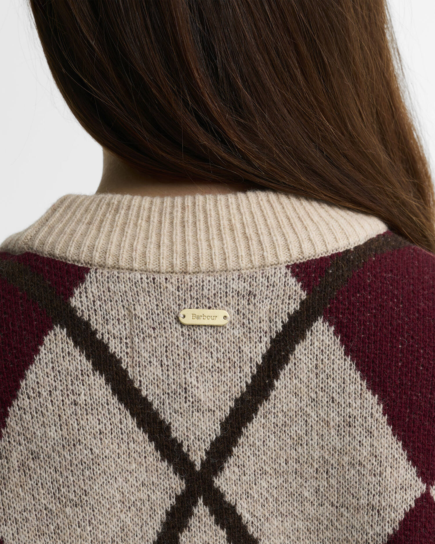 Harleigh Argyle Wool-Blend Cardigan Multi image number 4