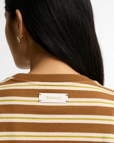 Maplewood Striped Long-Sleeved T-Shirt Tan/Birch