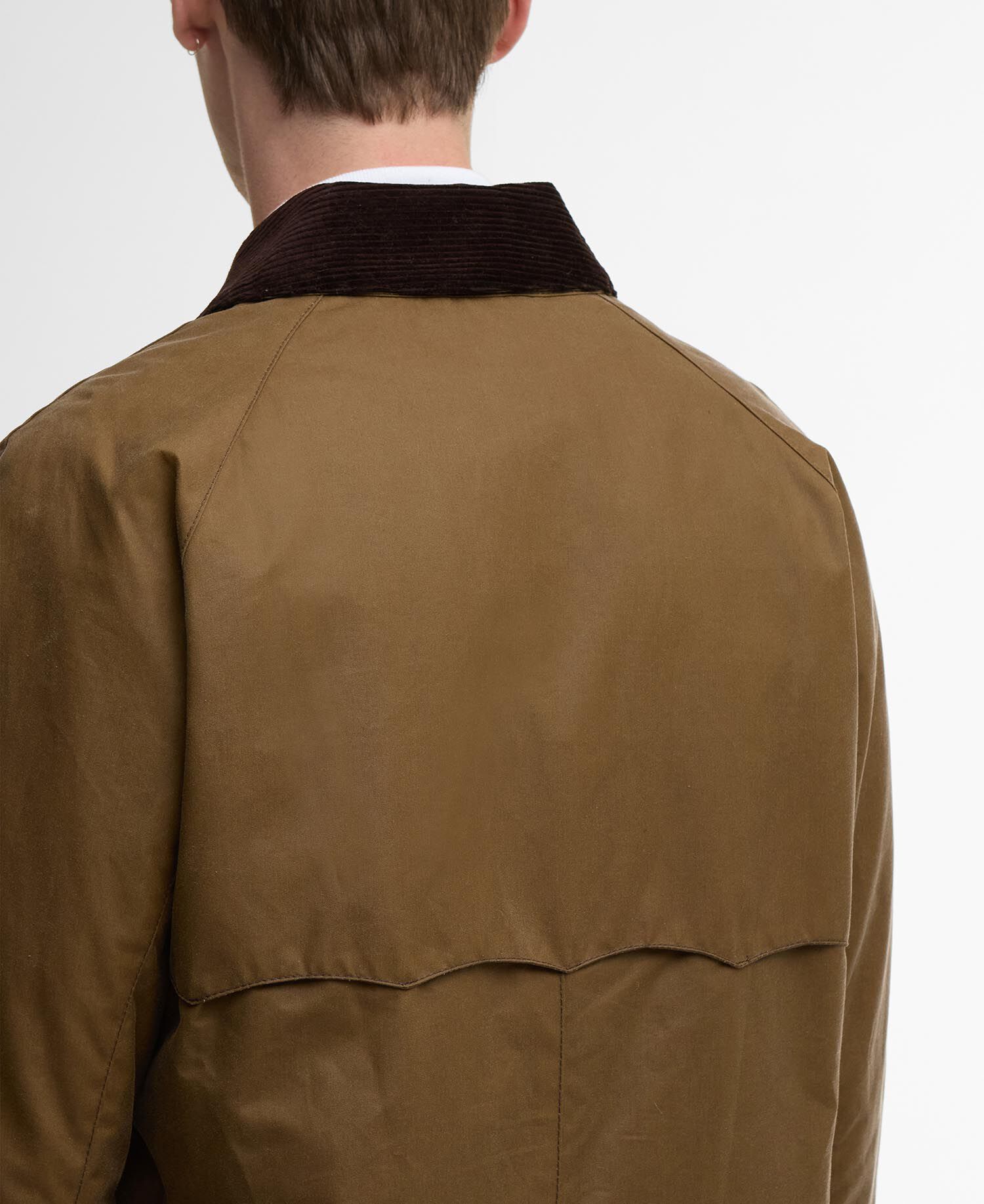 Barbour x Baracuta Tyne Waxed Car Coat Sandstone