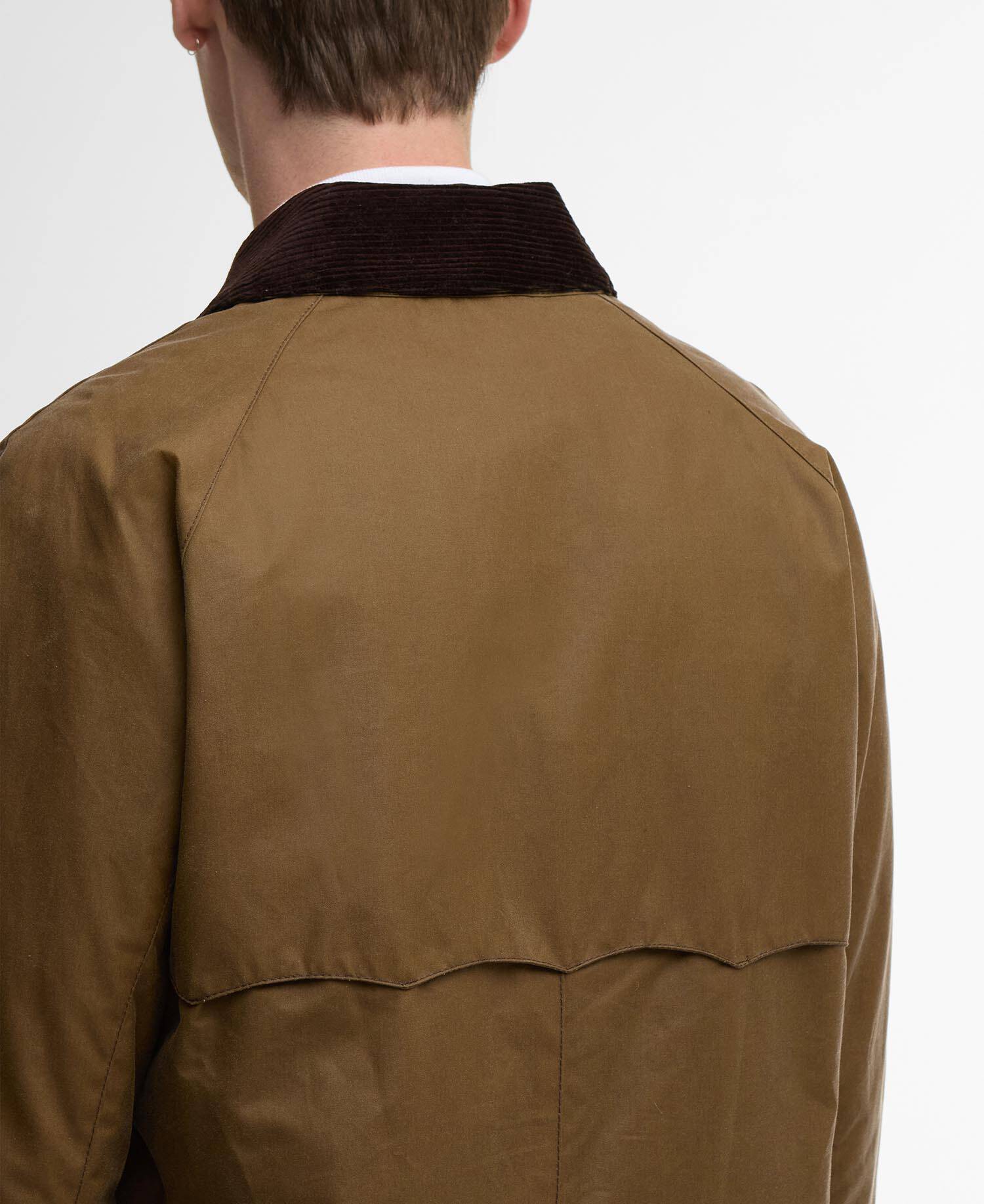 Barbour x Baracuta Tyne Waxed Car Coat Sandstone image number 4