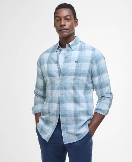 Hillroad Tailored Long-Sleeved Shirt Vintage Teal