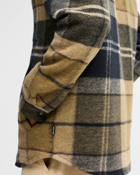 Woodlane Brushed Check Overshirt Birchwood Dress Tartan