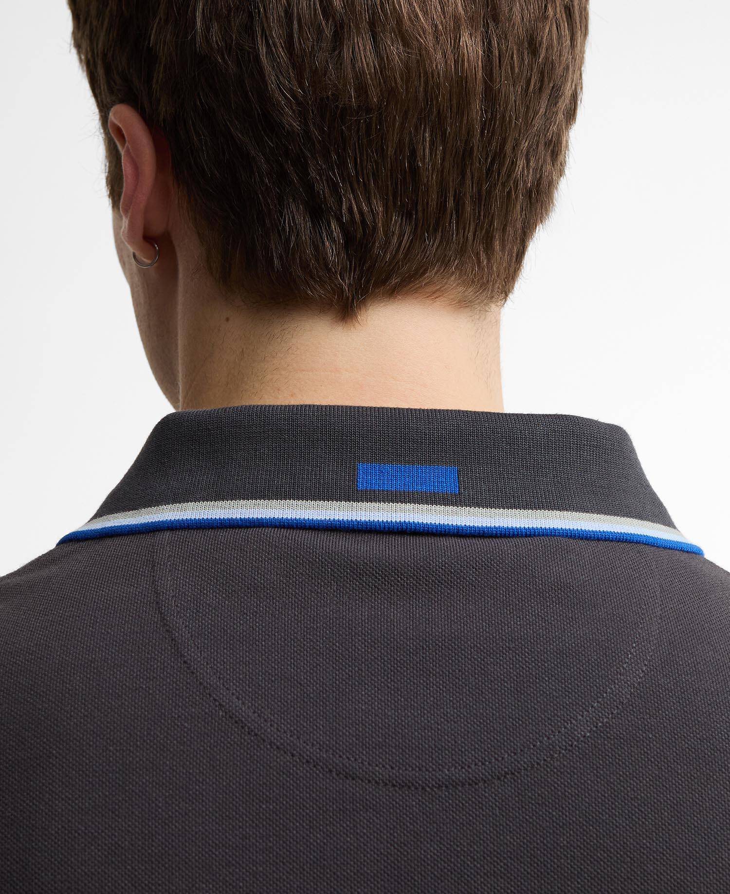 Paul Smith Loves Barbour Poloshirt Lure Dark Navy image number 3