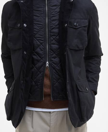 Ogston Waxed Jacket Black-Classic