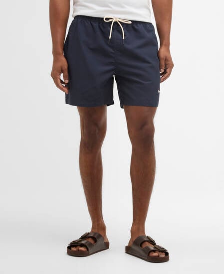 Water Reactive Tartan Swim Short Navy