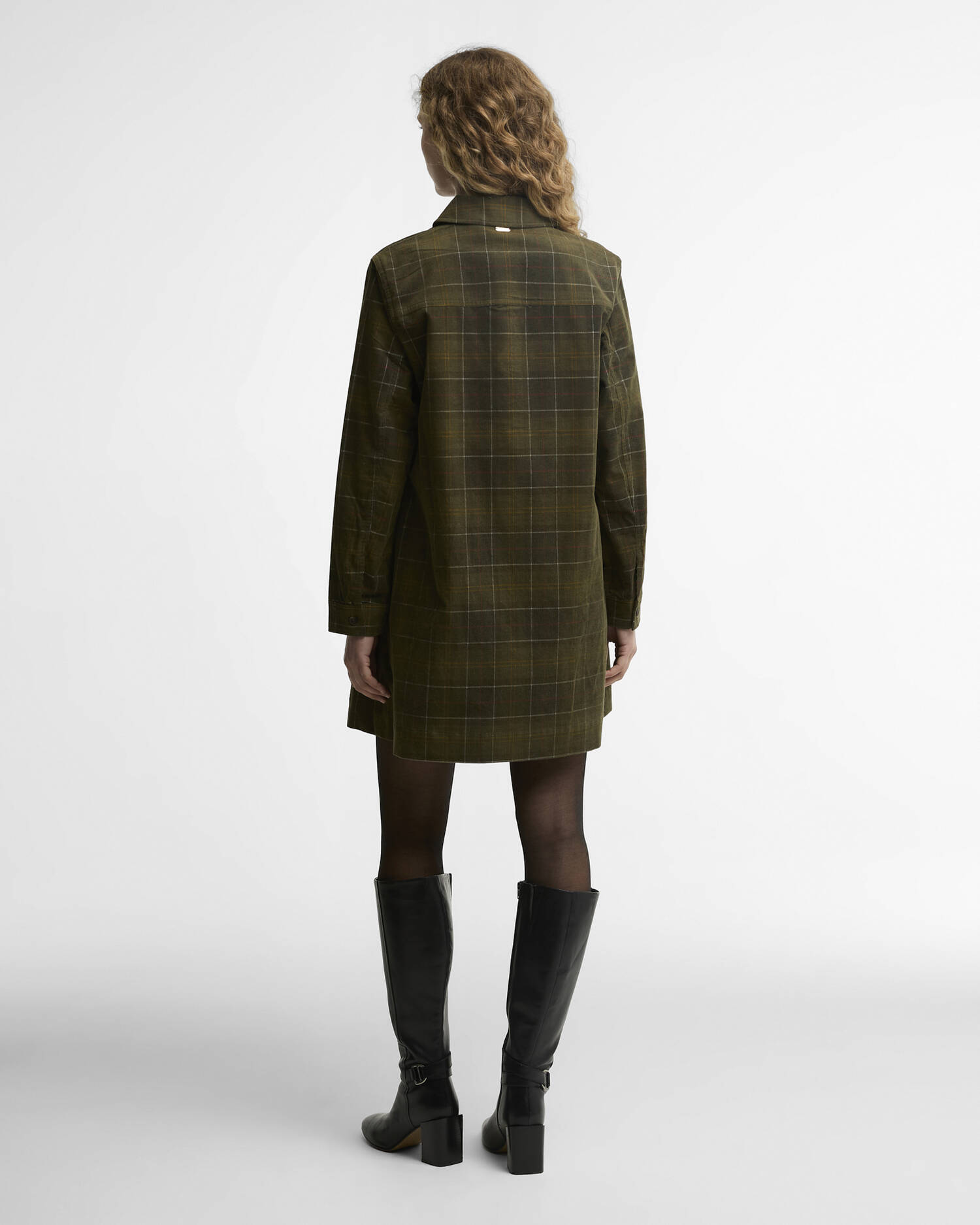 Shae Tartan Mini Dress Sage/Classic Tartan image number 2