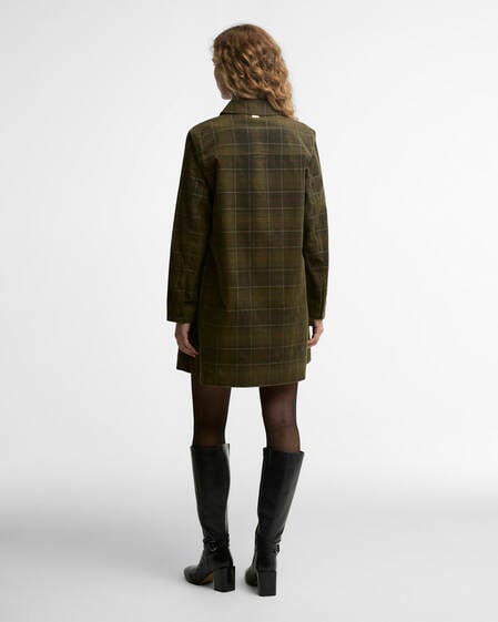 Shae Tartan Mini Dress Sage/Classic Tartan