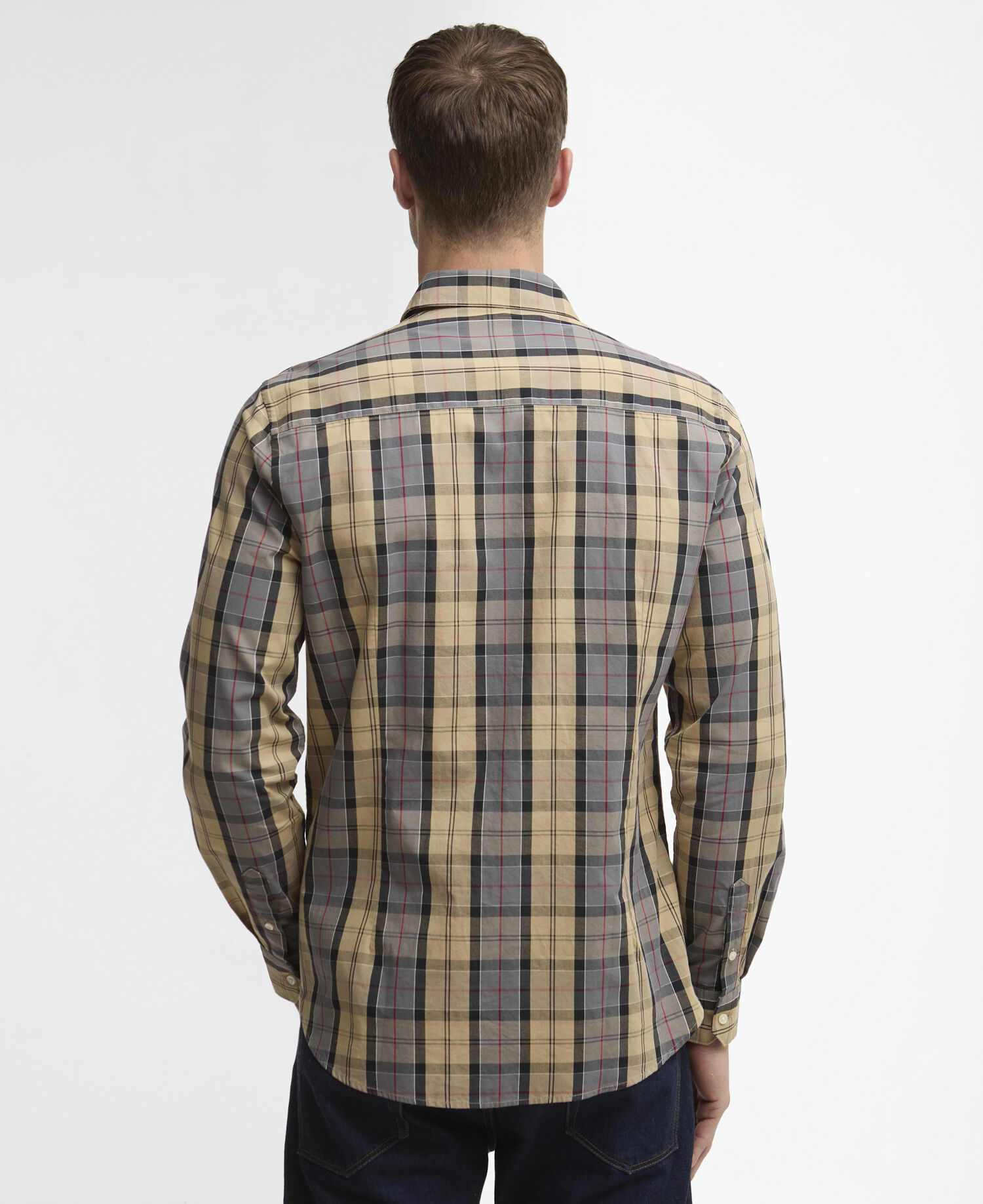 Kenton Tailored Long-Sleeved Shirt Dress Tartan