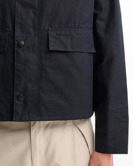 Spey Slim Waxed Jacket Classic Navy
