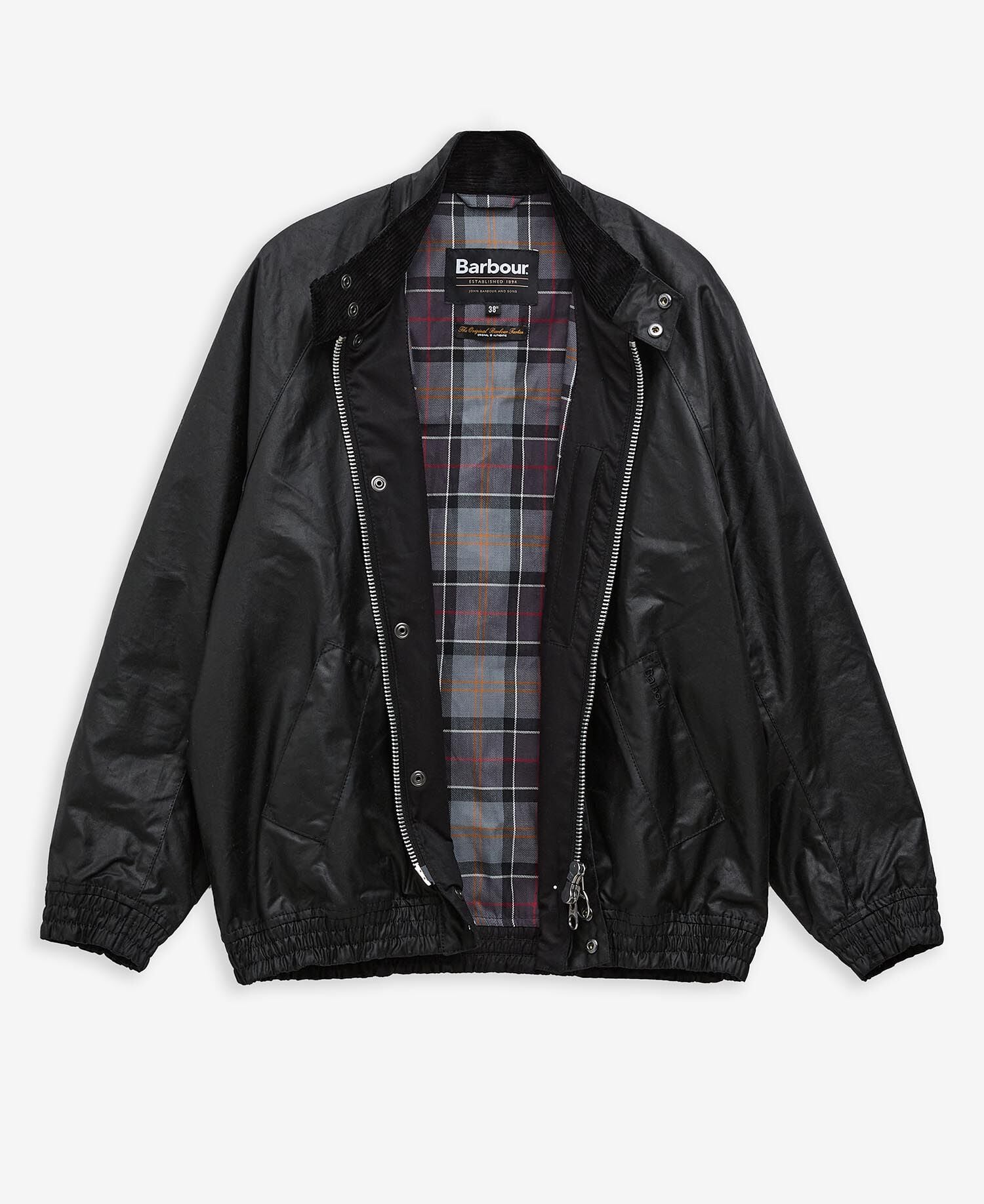 Blouson Transport Waxed Jacket Black