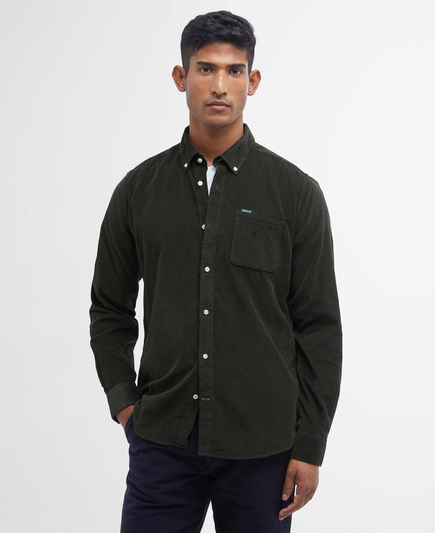 Ramsey Tailored Long-Sleeved Shirt Forest image number 0