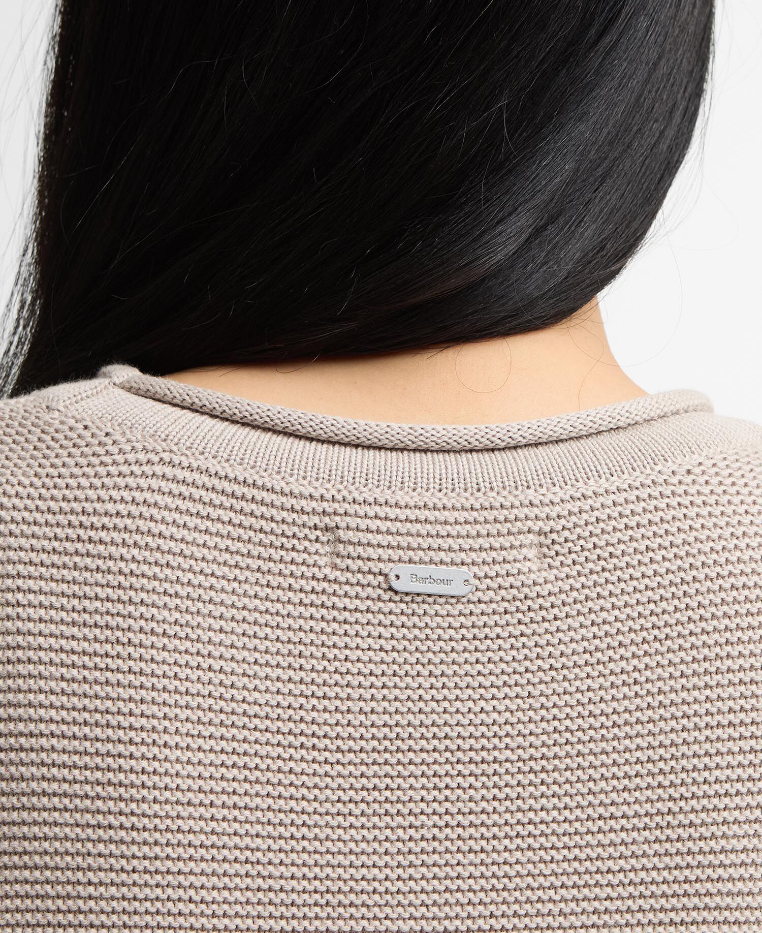 Hinton Striped Crew Neck Jumper Light Sand Stripe