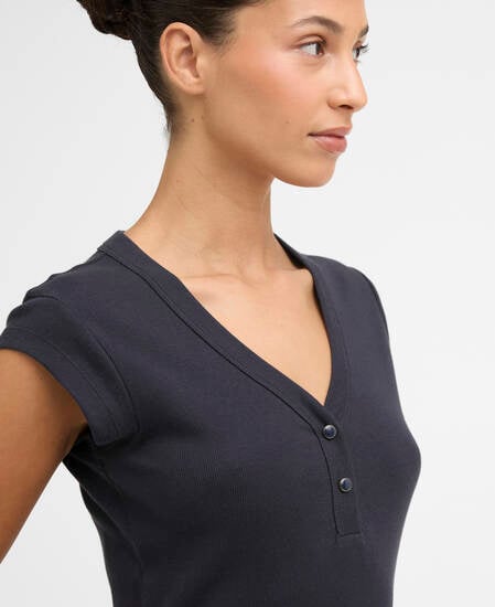 T-Shirt Verona Ribbed Dark Navy