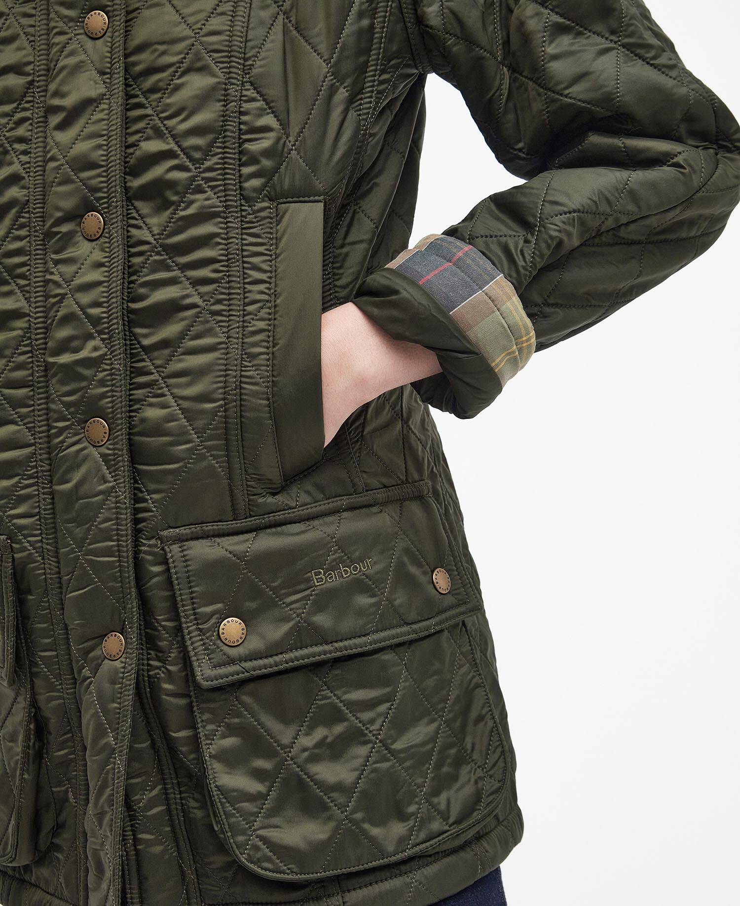Beadnell Polarquilt Jacket Olive image number 5