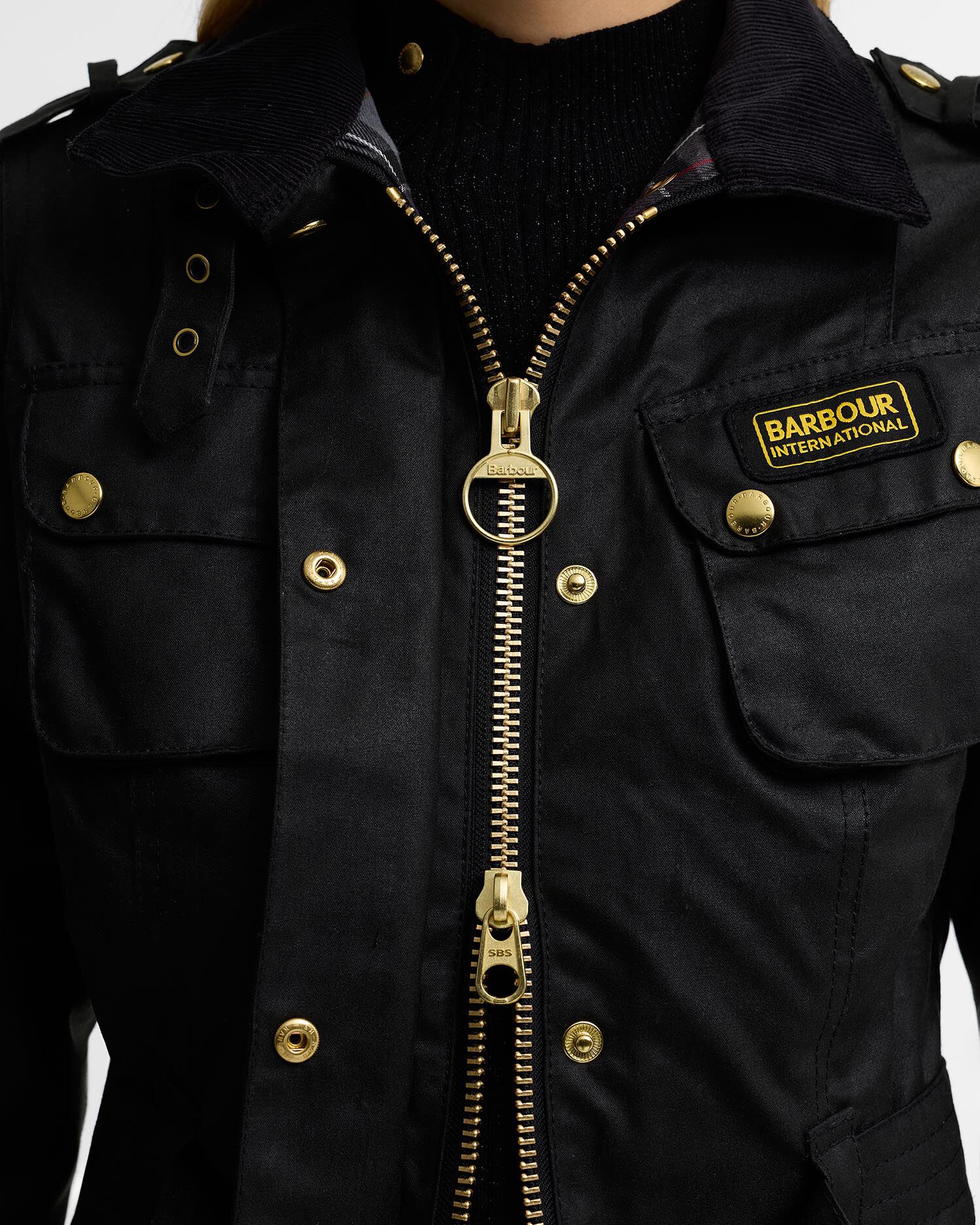Ladies' International Waxed Jacket Classic Black