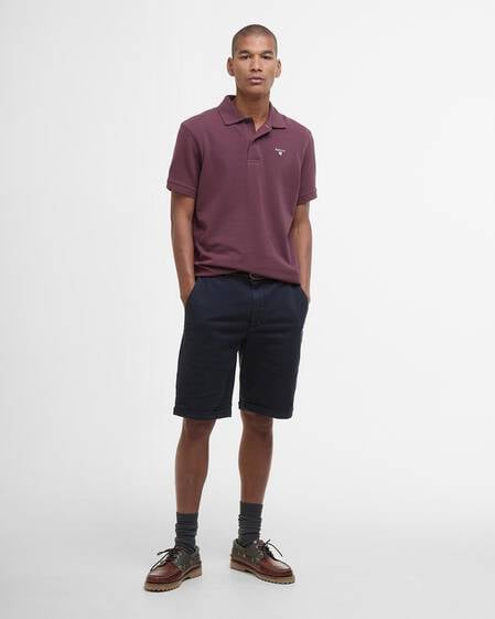 Washed Twill Chino Shorts Dark Navy