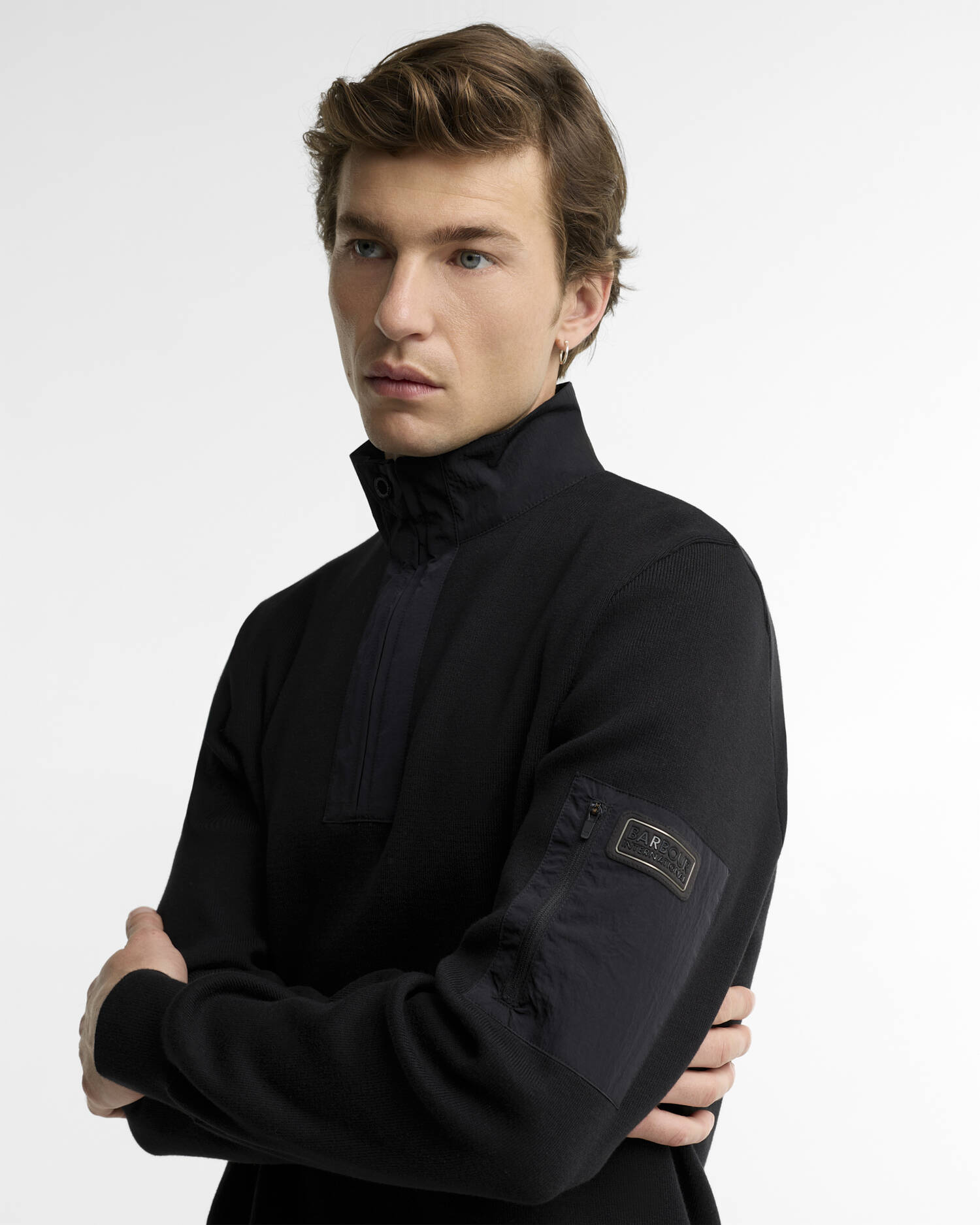 Inline Half-Zip Jumper Black image number 4