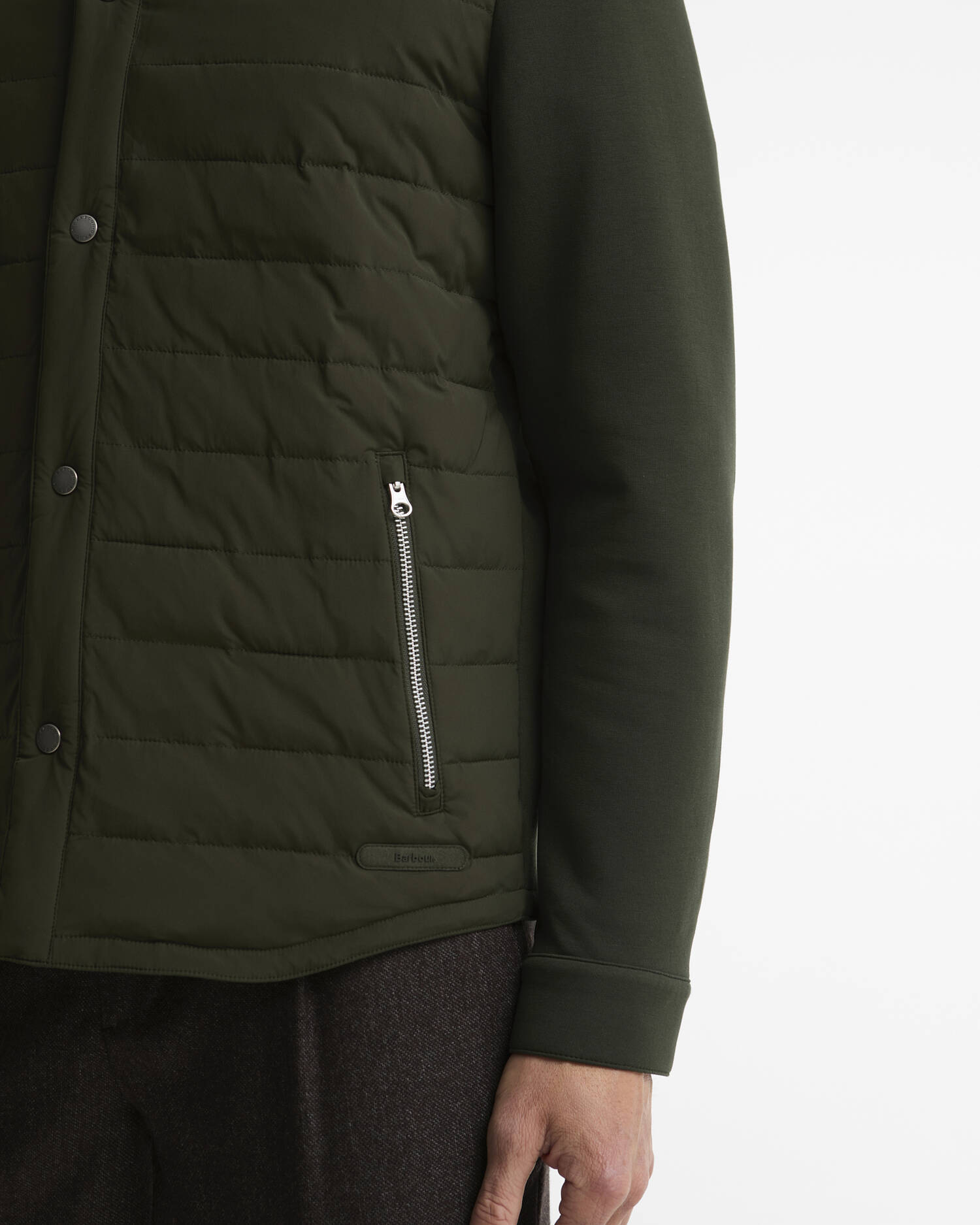 Knowle Quilted Sweatshirt Sage image number 4