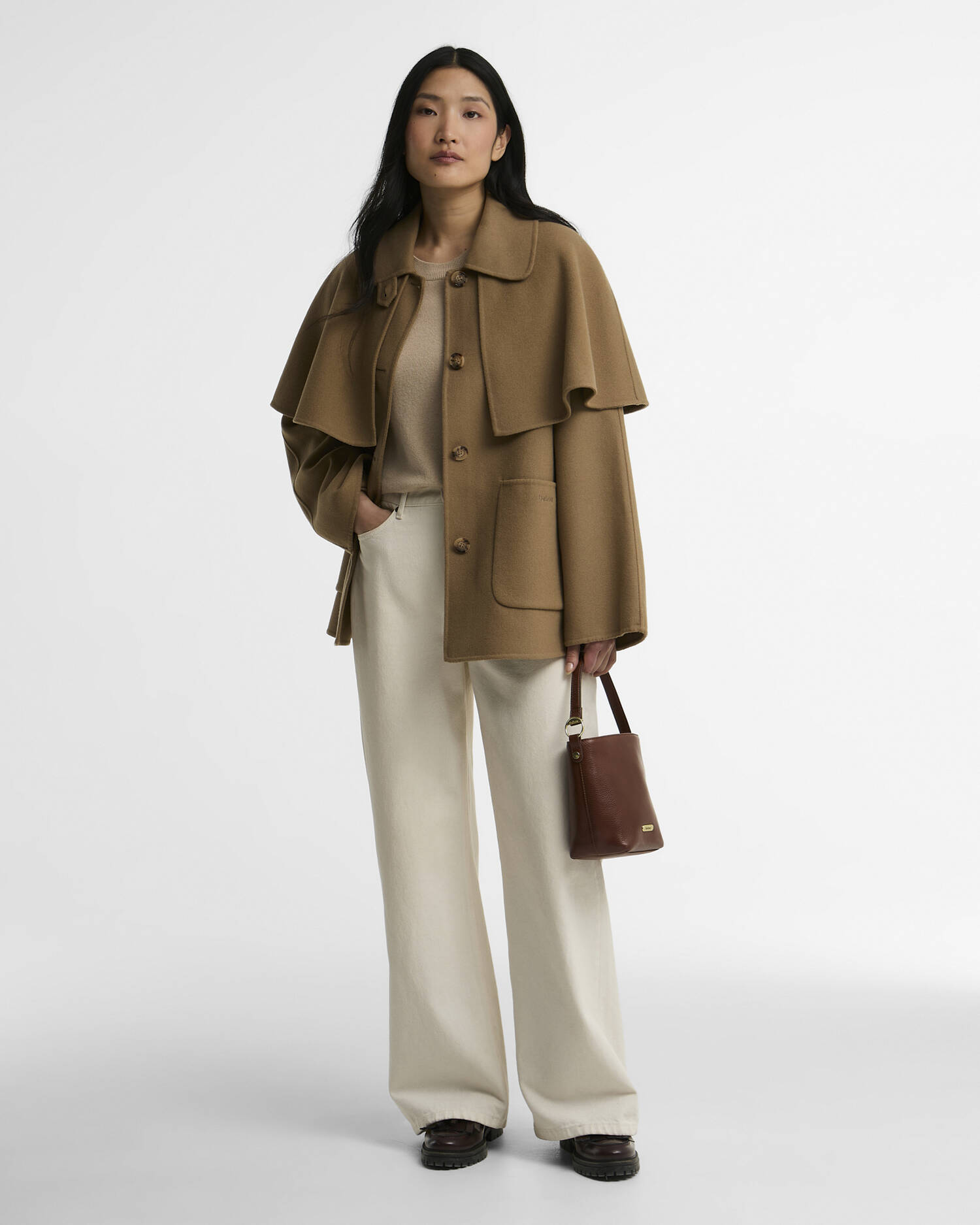 Cappotto in lana Aggy Warm Trench image number 1
