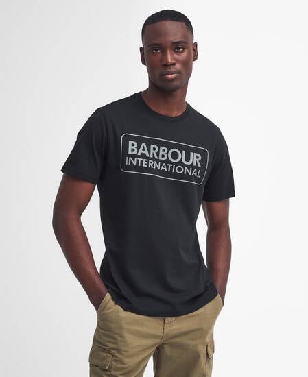 Essential Large Logo T-Shirt Black-Pewter