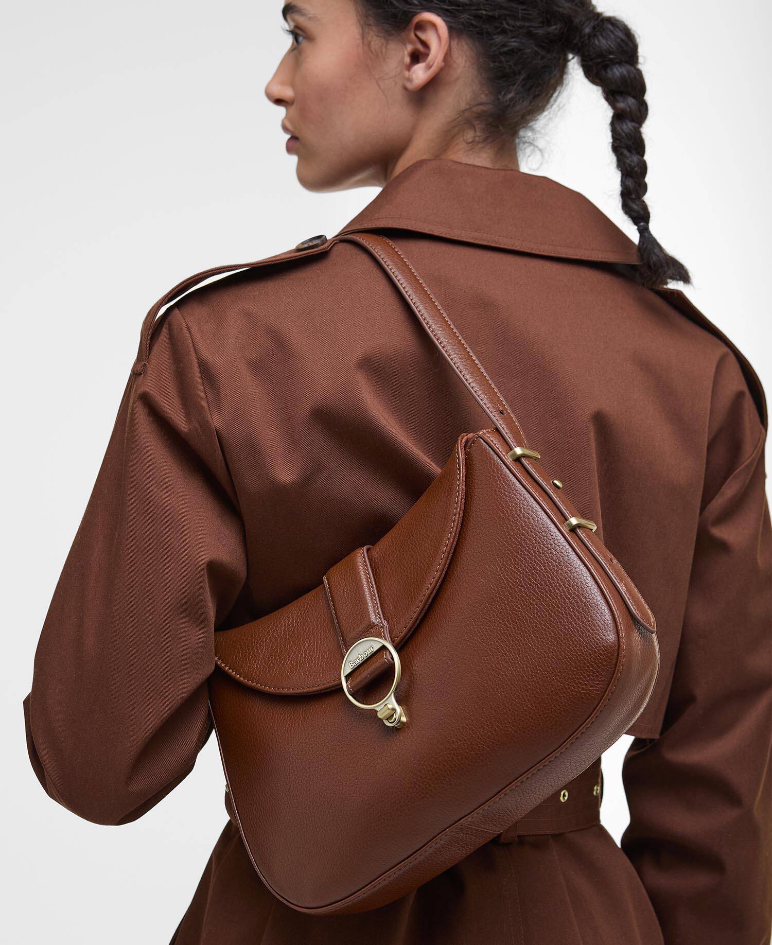 Alder Leather Shoulder Bag Brown image number 3