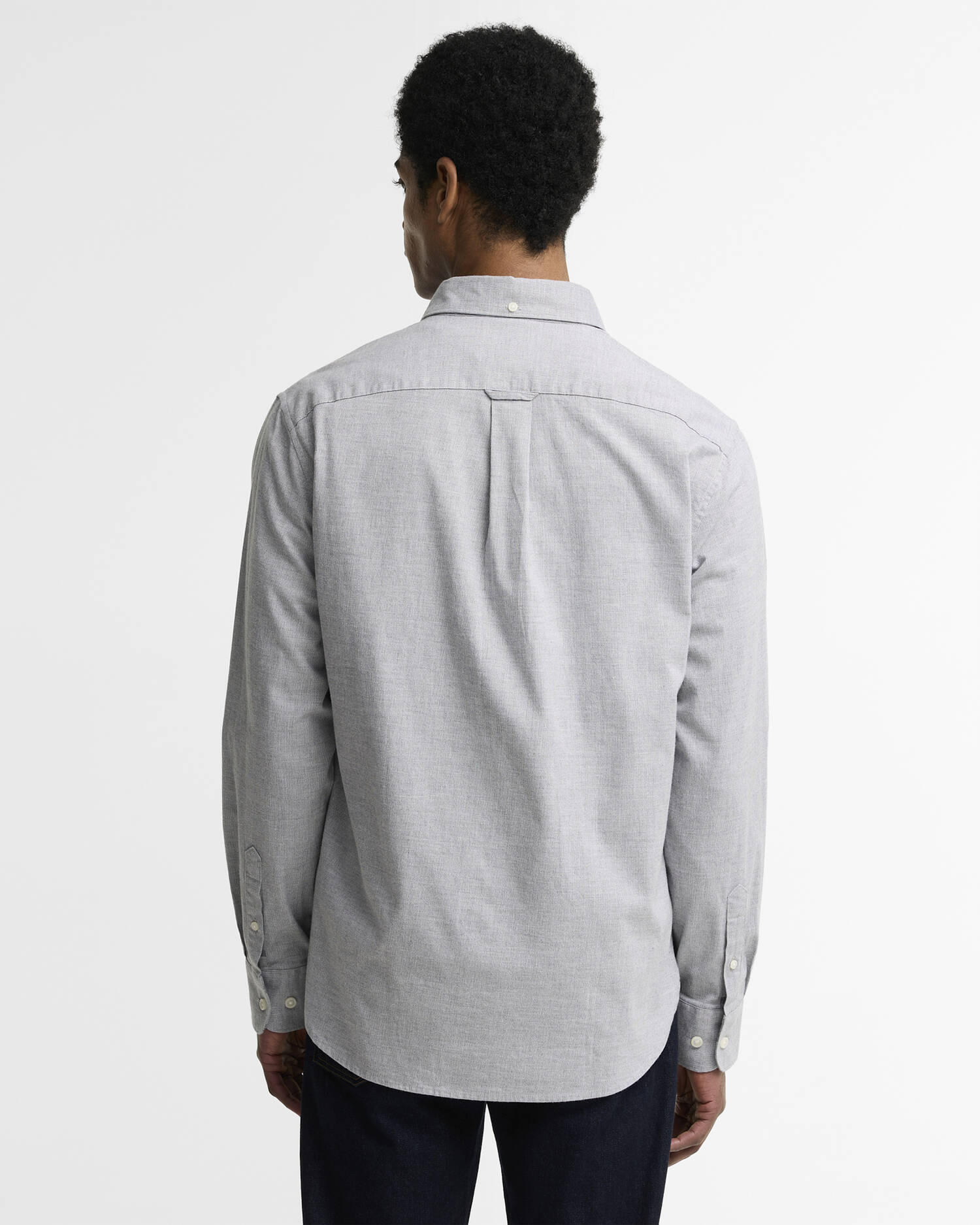 Barbour Hemd Nevis Authentic Fit Grey Marl image number 2