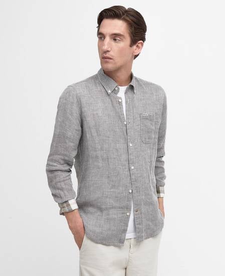 Linton Tailored Long-Sleeved Shirt Olive