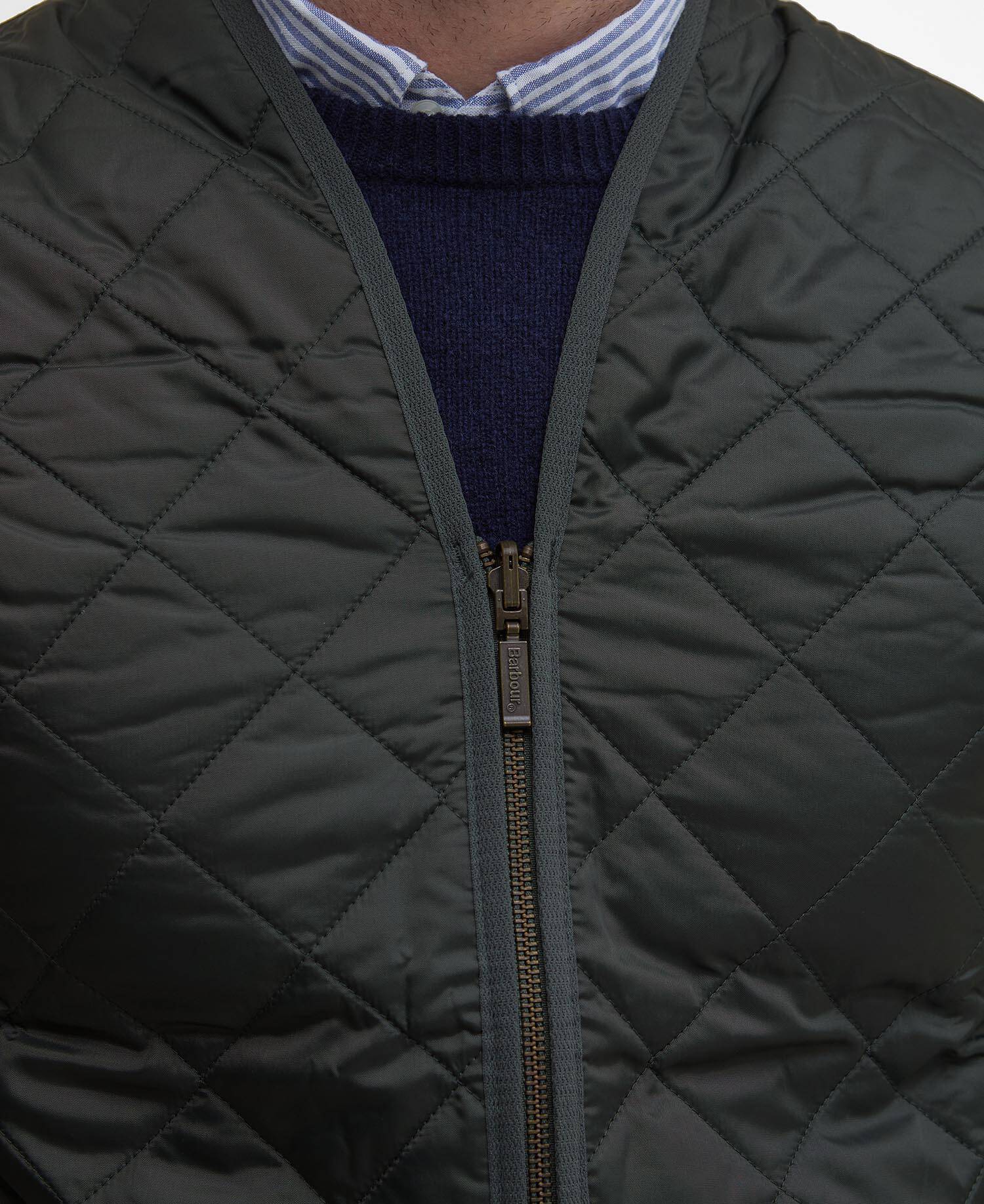 Quilted Zip-In Liner Olive-Ancient image number 4
