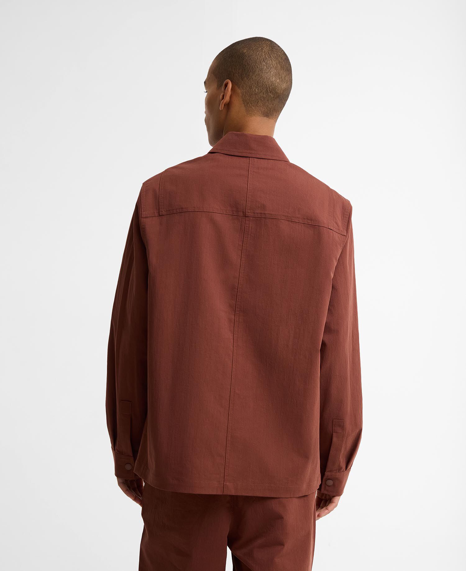 Overshirt Strickland Textured Burnt Pepper