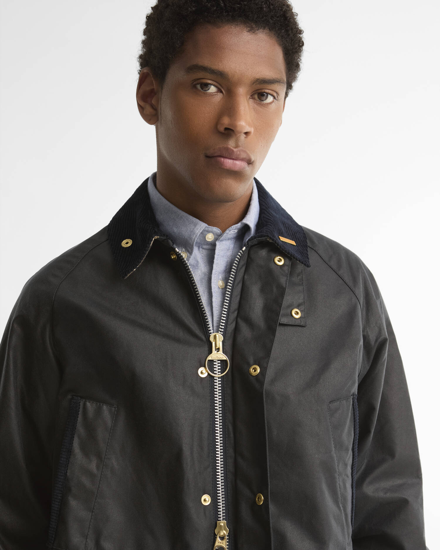 Icons Bedale Waxed Jacket Navy image number 4
