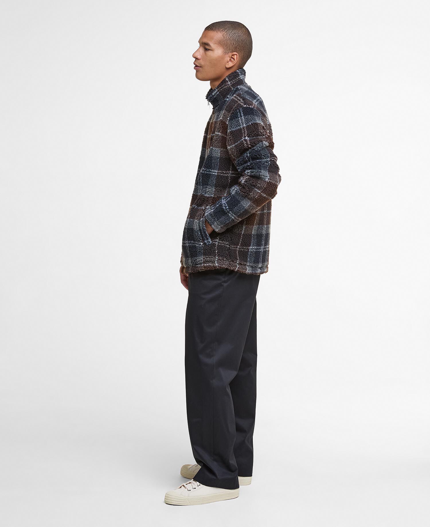 Fleecejacke Tartan Sherpa Midnight Oak Tartan