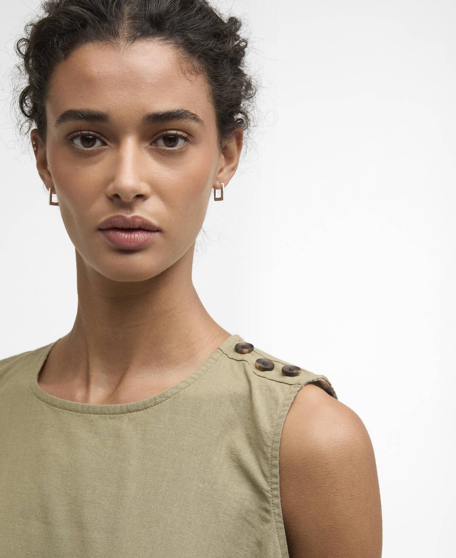 Bluse Josie Sleeveless Bleached Olive image number 3