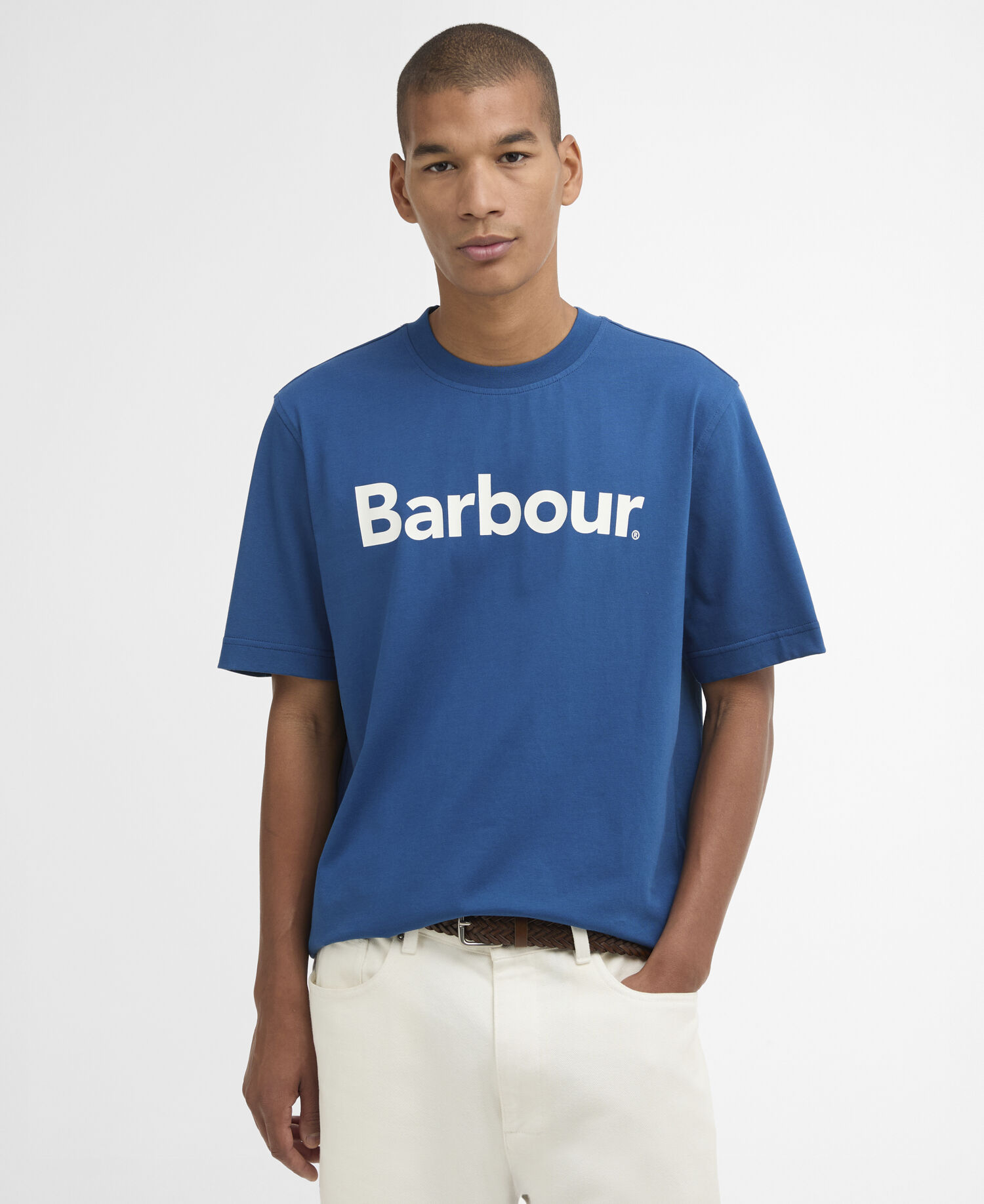 Logo Relaxed T-Shirt Sailboat Blue