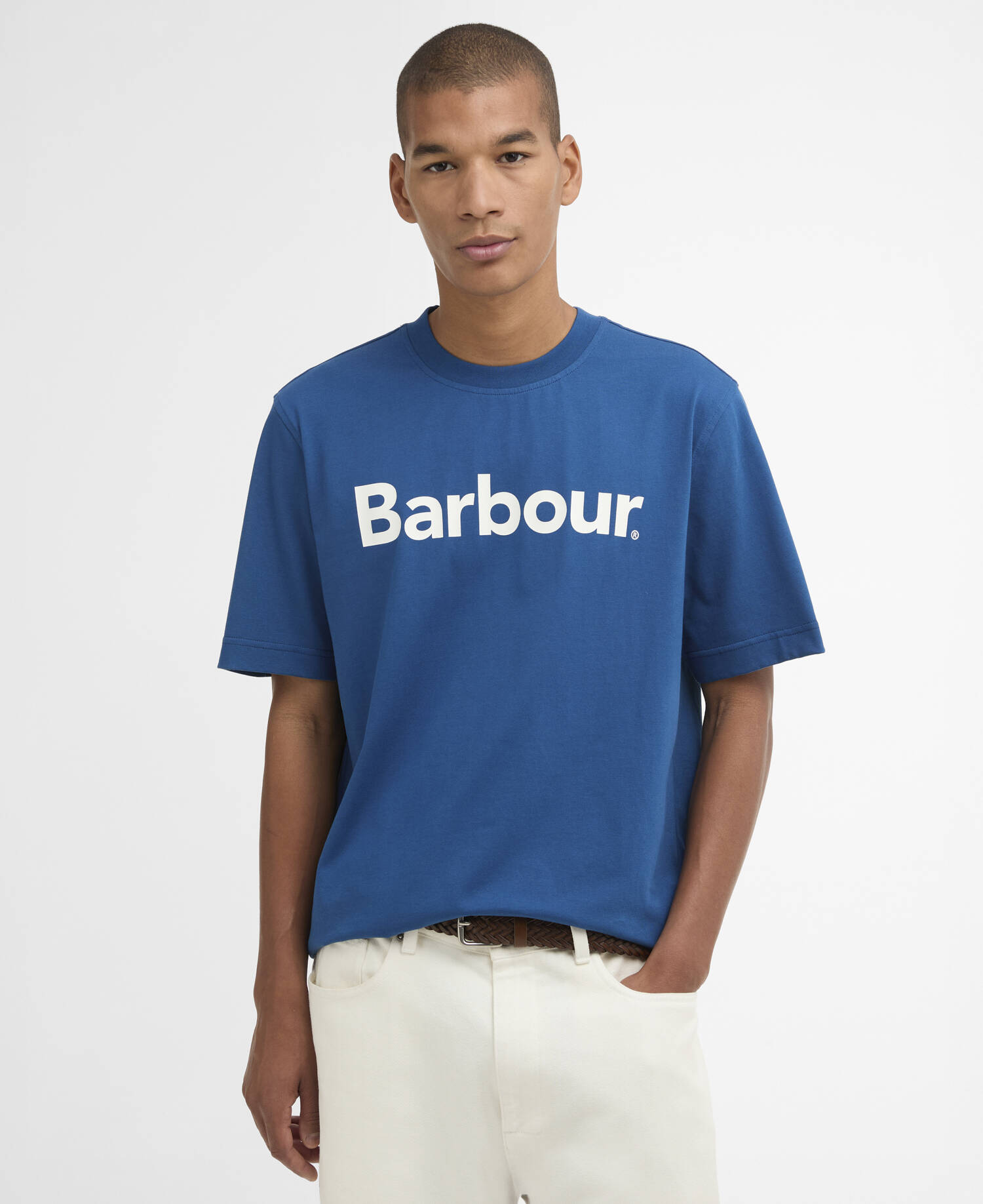 Logo Relaxed T-Shirt Sailboat Blue image number 0
