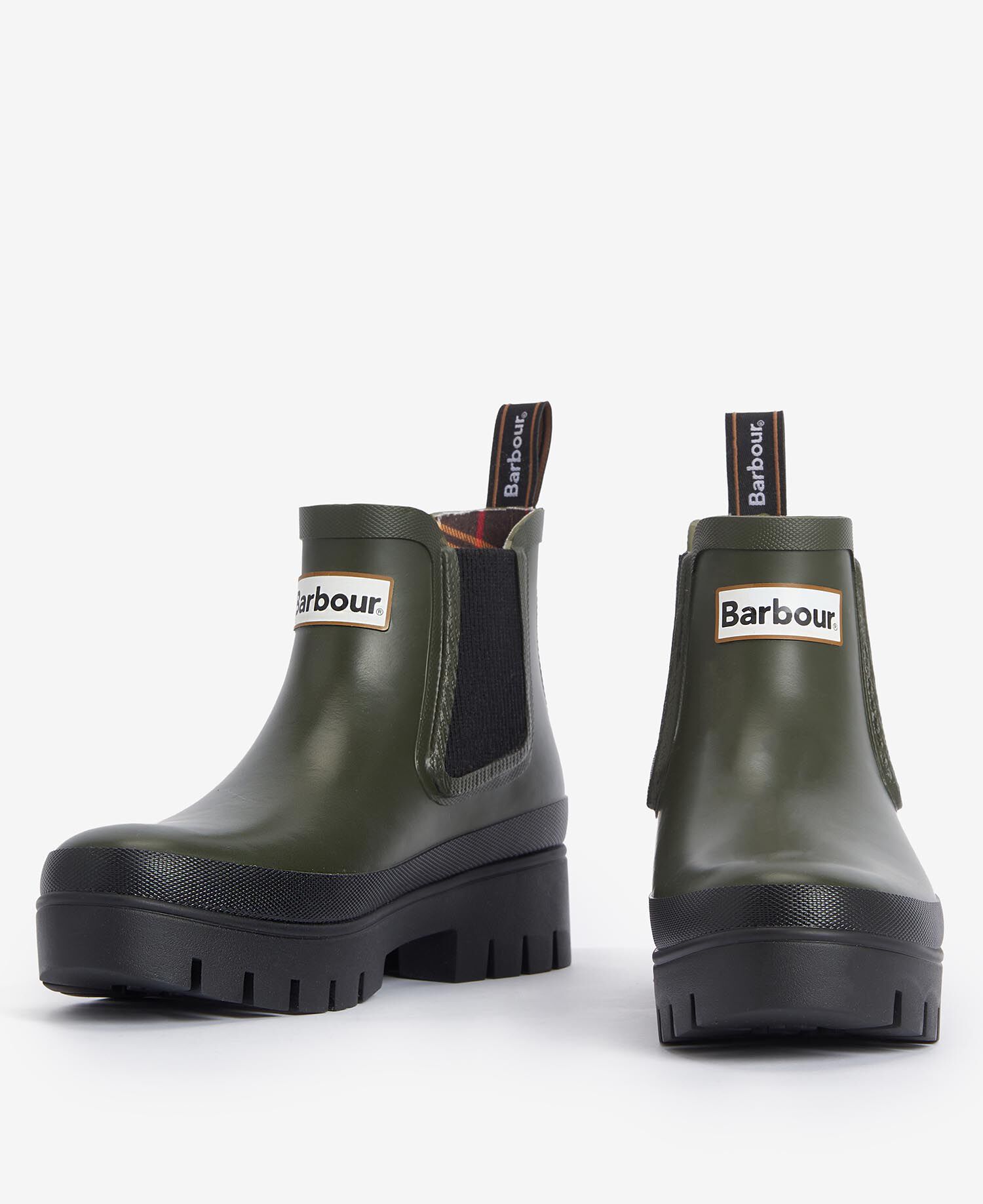Halton Ankle Wellingtons Olive-Black