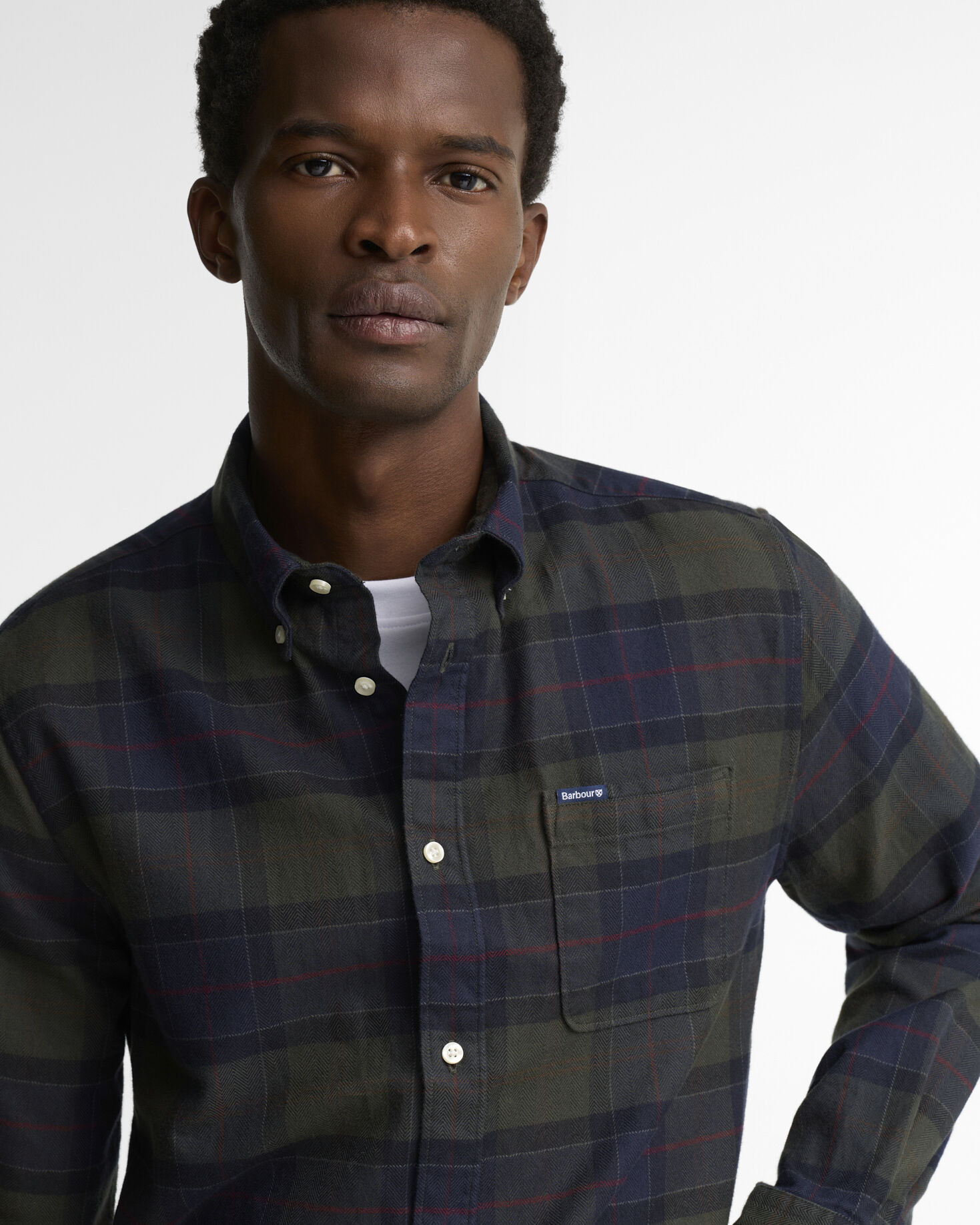 Kyeloch Tailored Long-Sleeved Shirt Shadow Classic Tartan