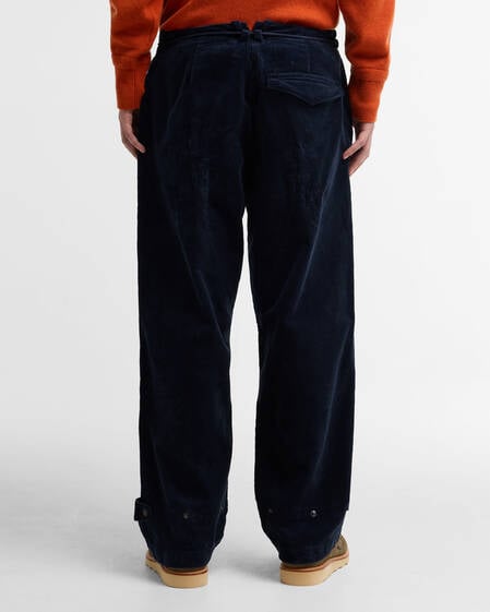 Barbour x Norbit Oversized Cord Trousers Navy